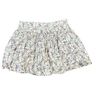 Hannah Kate White Cotton Floral Skirt size 12